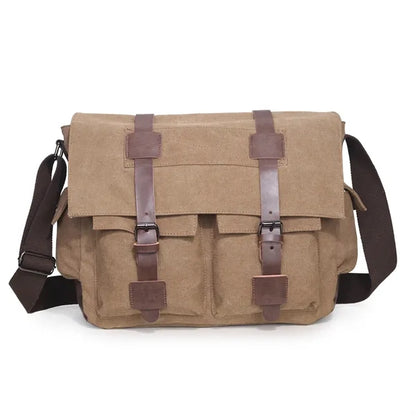 Canvas Messenger Laptop Bags Unisex