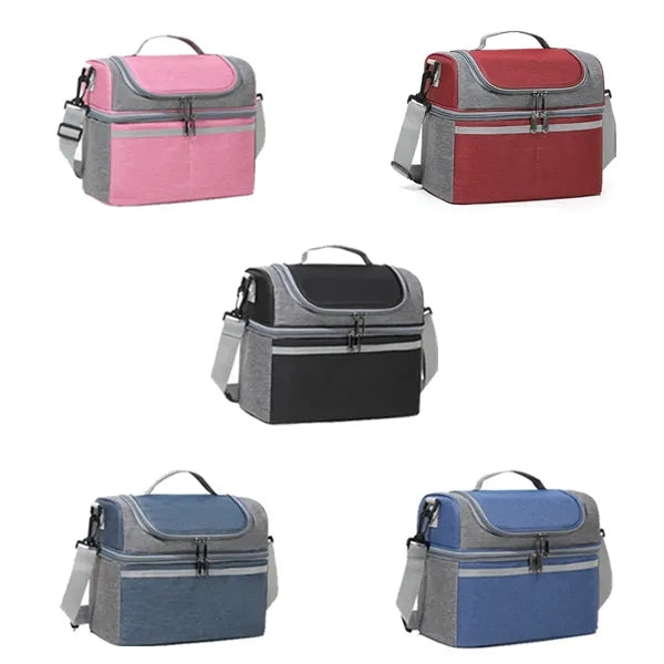 Waterproof Insulated Cooler Lunch Bag With Shoulder Strap
