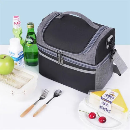 Waterproof Insulated Cooler Lunch Bag With Shoulder Strap