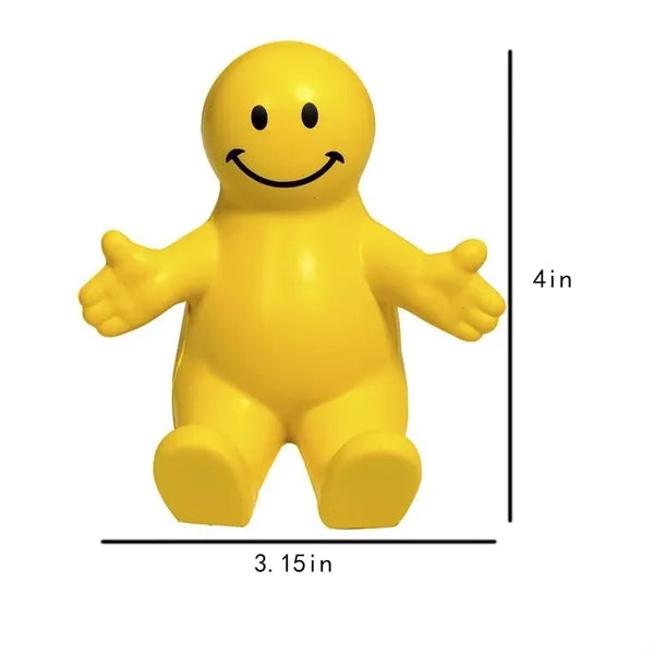 Squeezable Fun Colorful Smile Face Guy Phone Holders