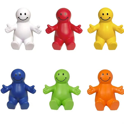 Squeezable Fun Colorful Smile Face Guy Phone Holders