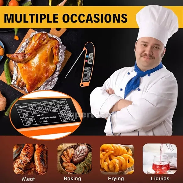 Foldable Instant Read Kitchen Digital Thermometer