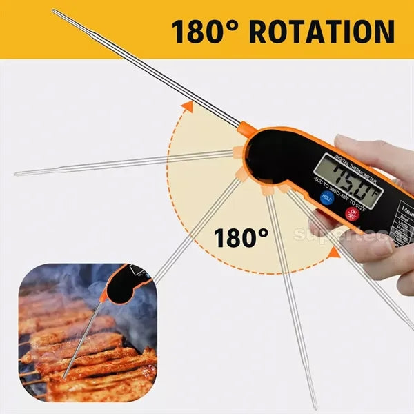 Foldable Instant Read Kitchen Digital Thermometer
