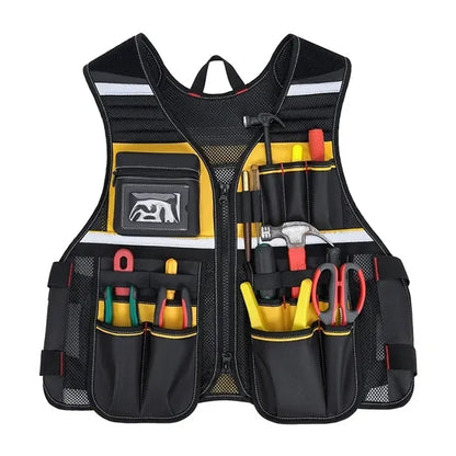 Multi-Pocket Tool Vest Reflective