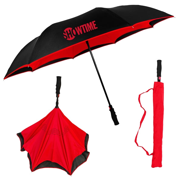 The Inversa Inverted Umbrella - Auto-Open, Reverse Closing