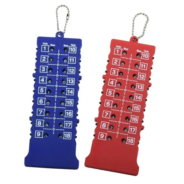 Golf Scorecard And Counter For Tracking Game Performance