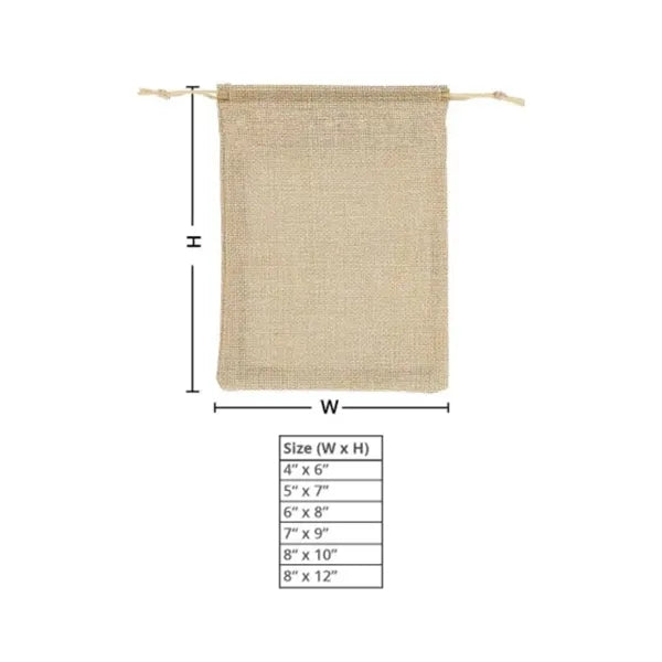 Jute Drawstring Bags - Non Printed