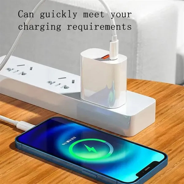 20W Dual Port USB C Fast Charger Block