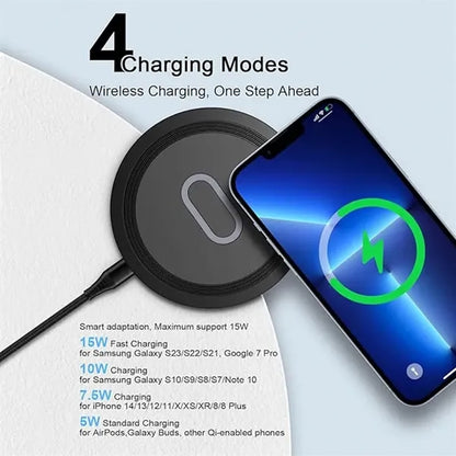 Wireless Fast Charging Pad with Adapter for Android / iPhone