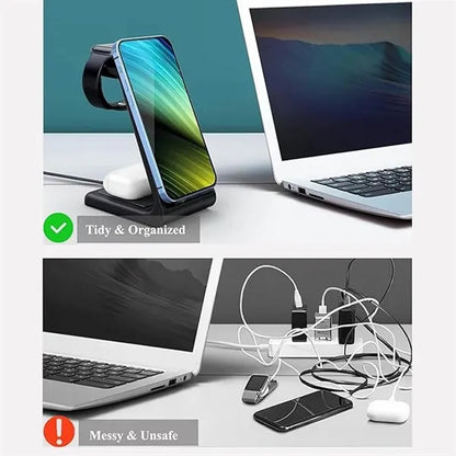 3 in 1 Magnetic Wireless Charging Station for Apple Devices