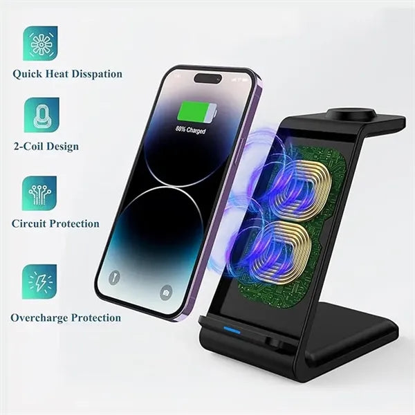 3 in 1 Magnetic Wireless Charging Station for Apple Devices
