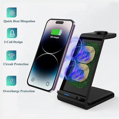 3 in 1 Magnetic Wireless Charging Station for Apple Devices