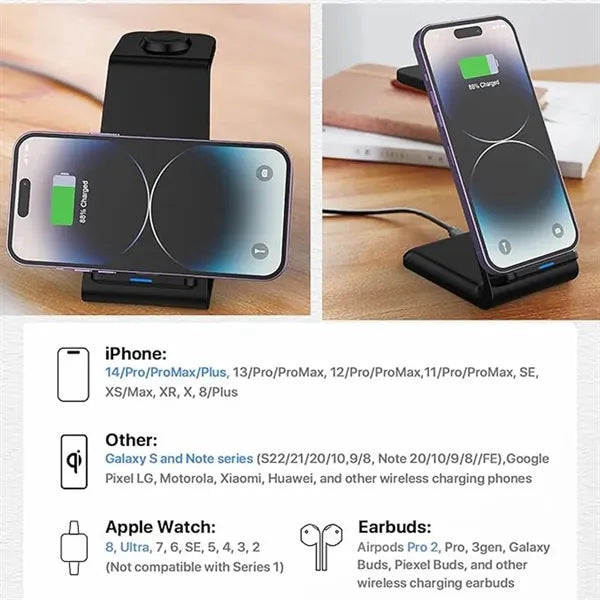 3 in 1 Magnetic Wireless Charging Station for Apple Devices