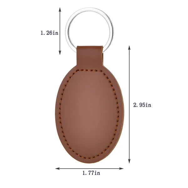 Personalized Leather Keychain