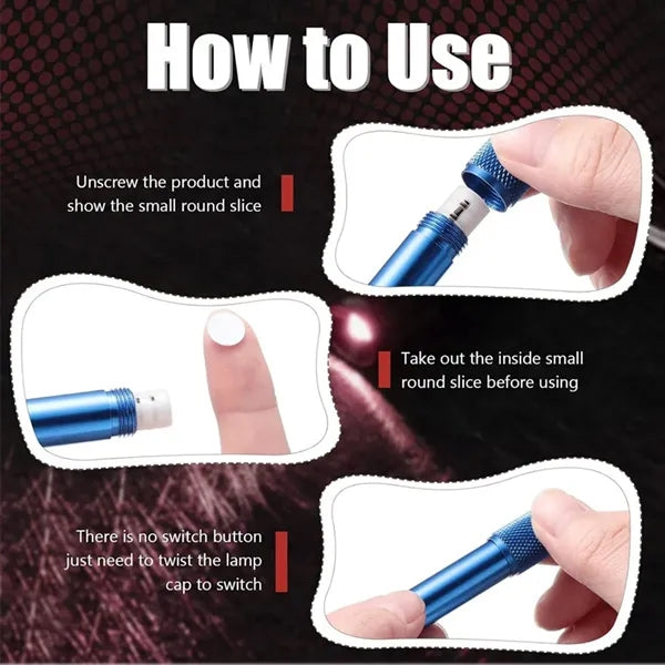Portable Outdoor Camping Mountaineering LED Flashlight Keych
