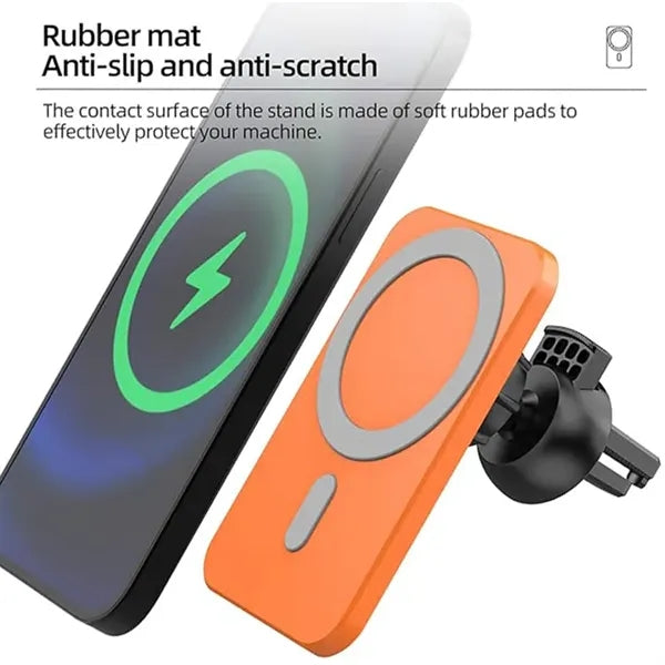 15W oblong Magnetic Wireless Car Charger
