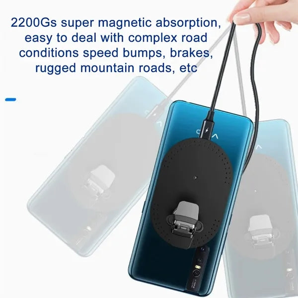15W elliptic Magnetic Wireless Car Charger