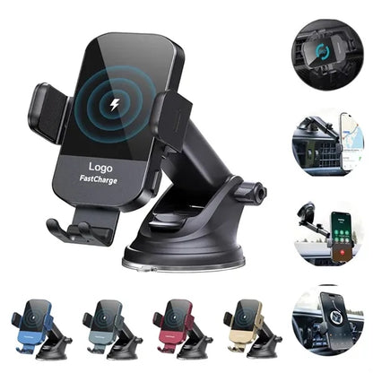 15W Auto Clamping Wireless Car Fast Charger