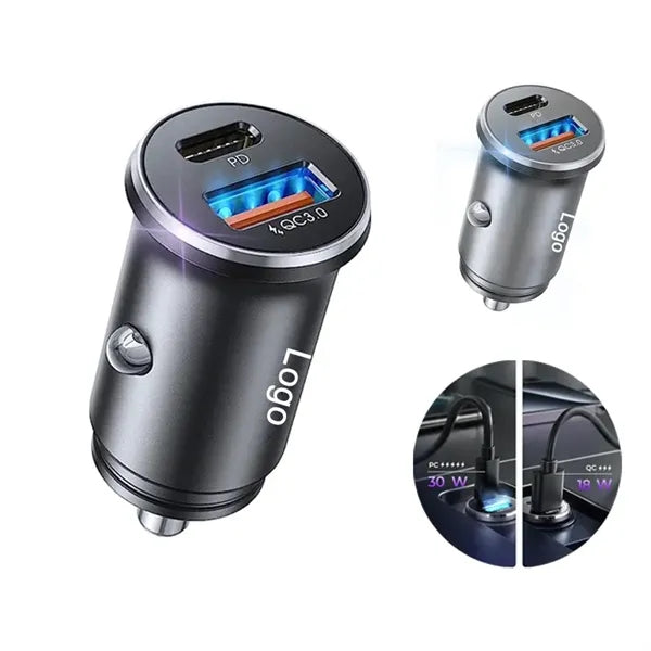 48W USB C Smallest Flush Car Charger Adapter