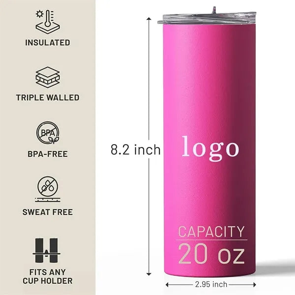 20oz Straight Portable Vacuum Insulated Tumbler