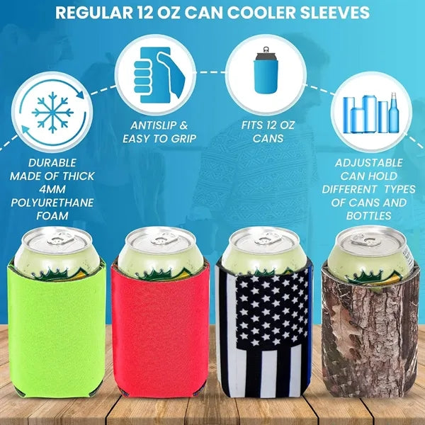 Insulated Beer Can Cooler Sleeve (No-Sweat)