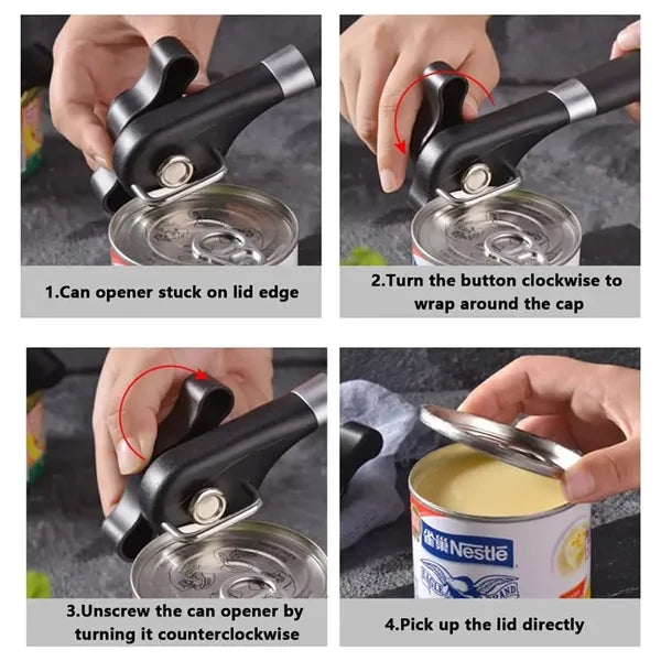 Stainless Steel Heavy-Duty Can Opener