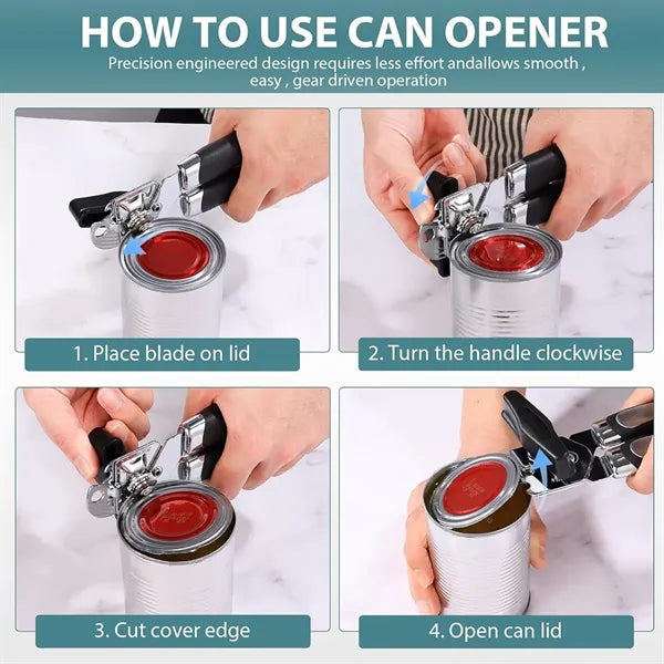 Premium Stainless Steel Multi-Function Can & Bottle Opener