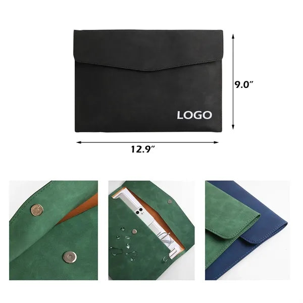 Soft PU Material A4 Document Bag