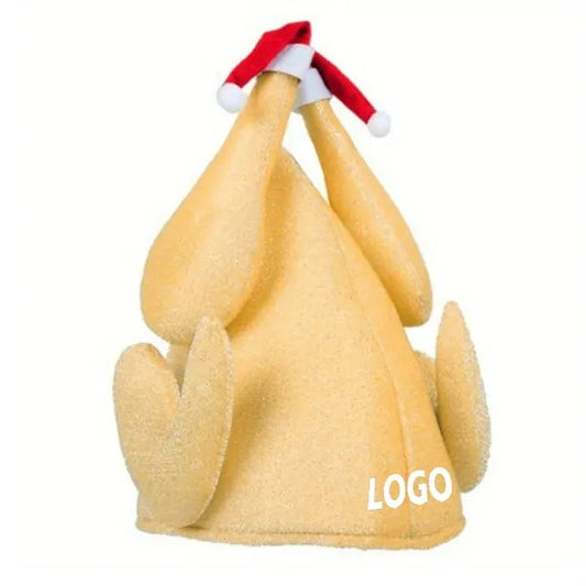 Creative Plush Christmas Turkey Hat For Festive Celebrations