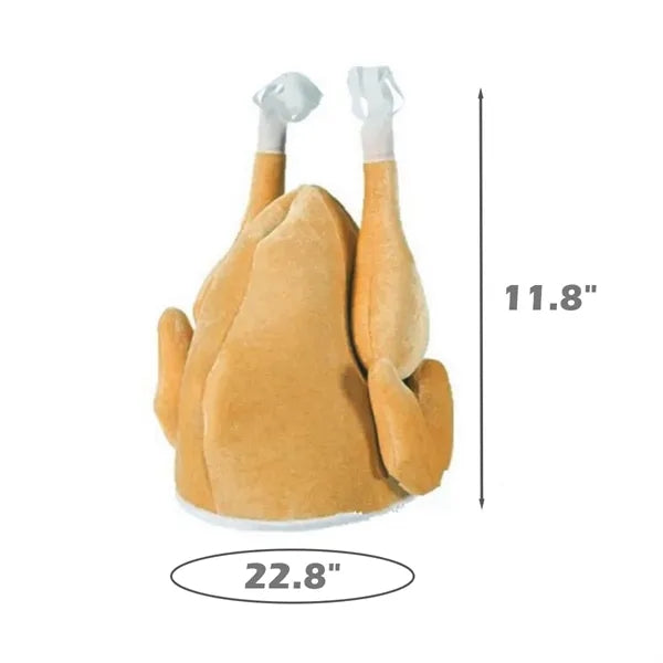 Creative Plush Christmas Turkey Hat For Festive Celebrations