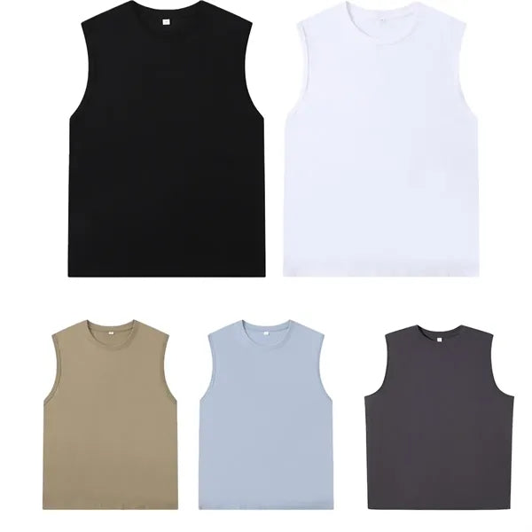 High Quality 180g Pure Cotton Sleeveless Vest
