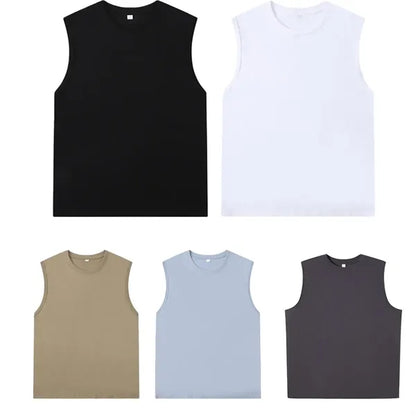 High Quality 180g Pure Cotton Sleeveless Vest