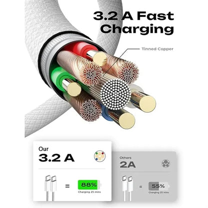 3.3ft 60W USB C Fast Charger Cord