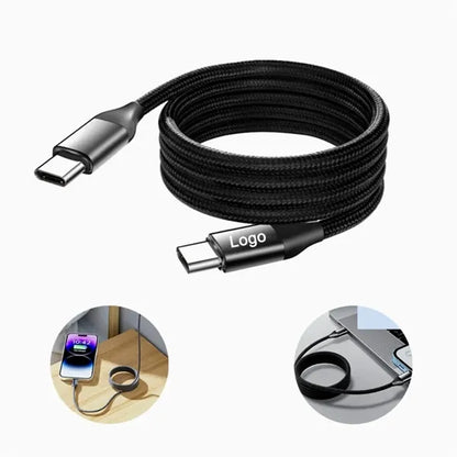 3.3ft 100W Tangle-Free Magnetic Fast Charger Cable