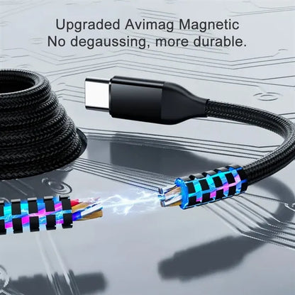 3.3ft 100W Tangle-Free Magnetic Fast Charger Cable