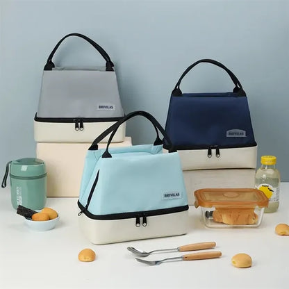 Double-Layer Insulated Lunch Bag