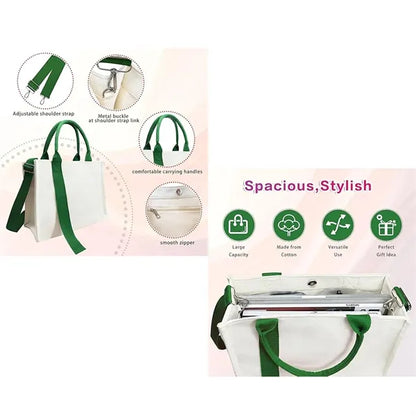 Custom Ribbon-Stamped Canvas Totes for Brand Promotions