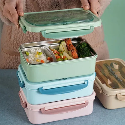 Compartmentalized Insulated 304 Stainless Steel Lunch Box
