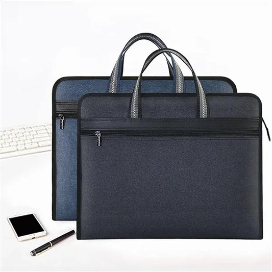 A4 Canvas Business Tote Briefcase