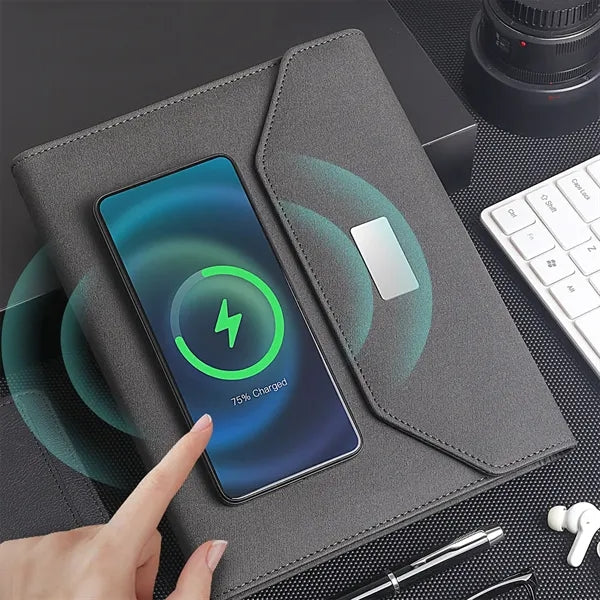 Multi-functional Wireless Charging Notebook