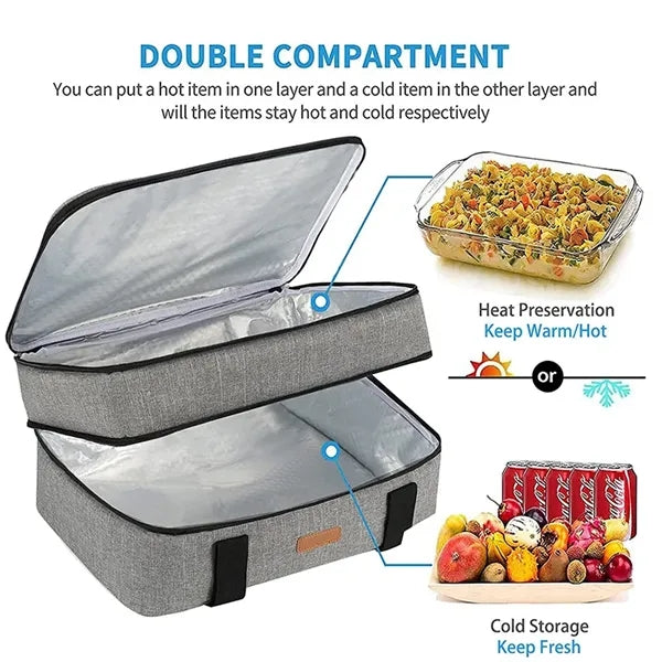 Oxford Cloth Double Layer Insulated Bag
