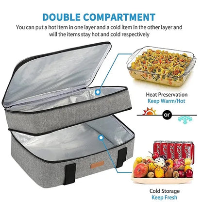 Oxford Cloth Double Layer Insulated Bag