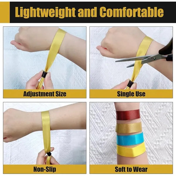 Disposable Ribbon Wristbands
