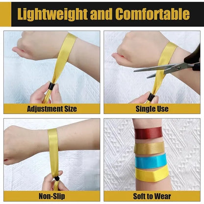 Disposable Ribbon Wristbands