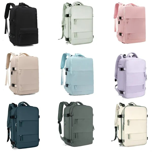 Waterproof Travel Luggage Backpack with USB Charging Port