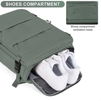 Waterproof Travel Luggage Backpack with USB Charging Port