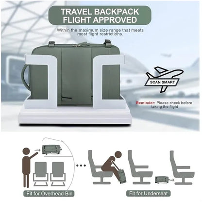 Waterproof Travel Luggage Backpack with USB Charging Port