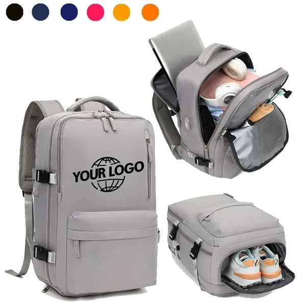 Waterproof  Laptop Luggage Backpack With USB Charging Port