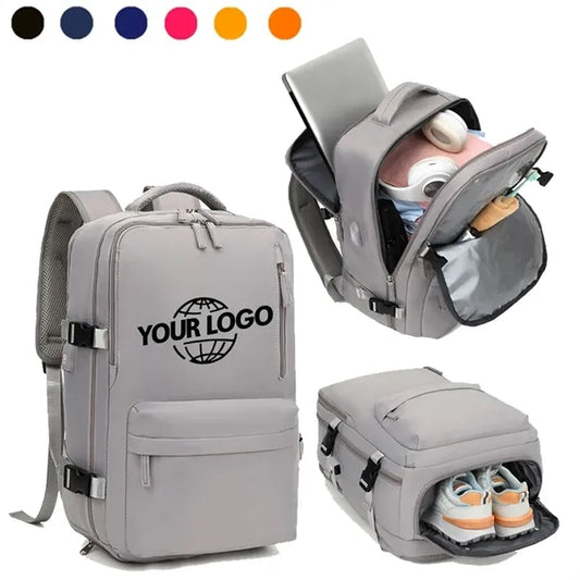 Waterproof  Laptop Luggage Backpack With USB Charging Port