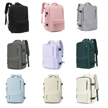 Waterproof  Laptop Luggage Backpack With USB Charging Port
